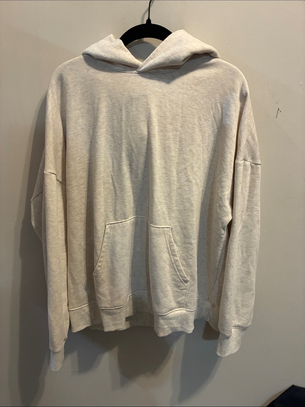 Oversized Women’s Athletic Works Cream Pullover Hoodie